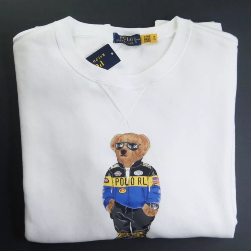 Polo Ralph Lauren Authentic Racing Bear Sweatshirt With Tags Medium
